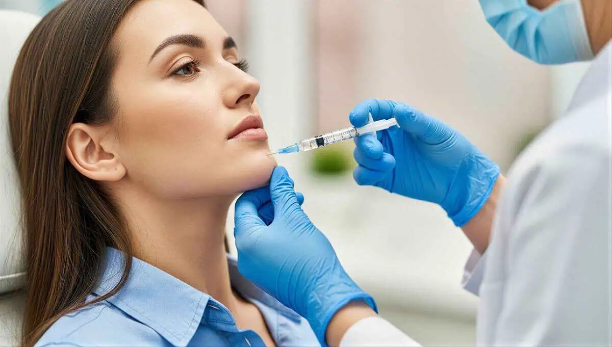 Dermal filler treatment showing precise facial injections at an aesthetics clinic in Yuma, AZ